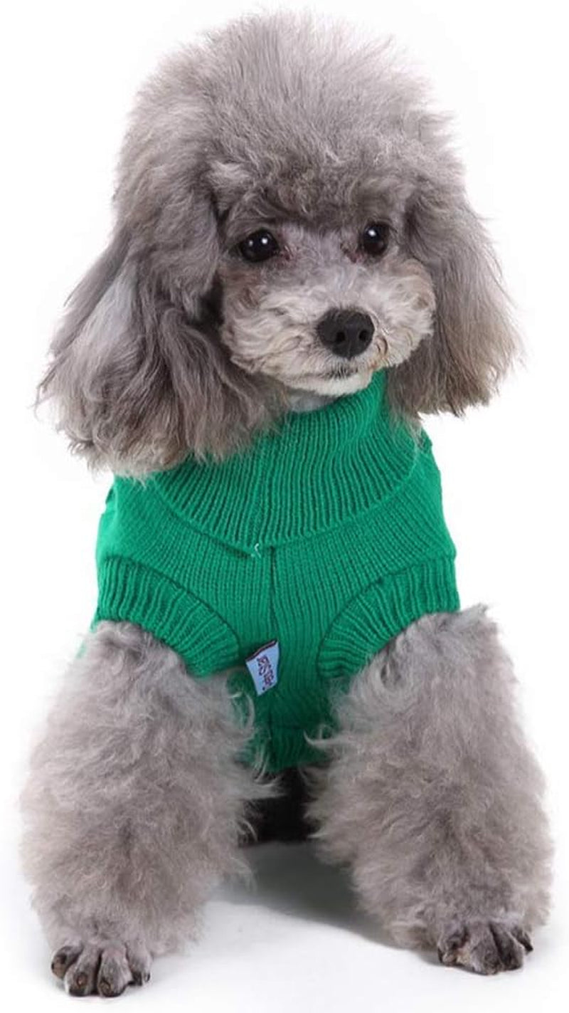 Dog Sweater, Warm Dog Sweaters for Small Dogs Medium Large Dogs, Cute Winter Classic Turtleneck Pet Sweater Cat Sweater Dog Clothes Coat Dog Christmas Sweaters for Girls Boys Dog Puppy Cat