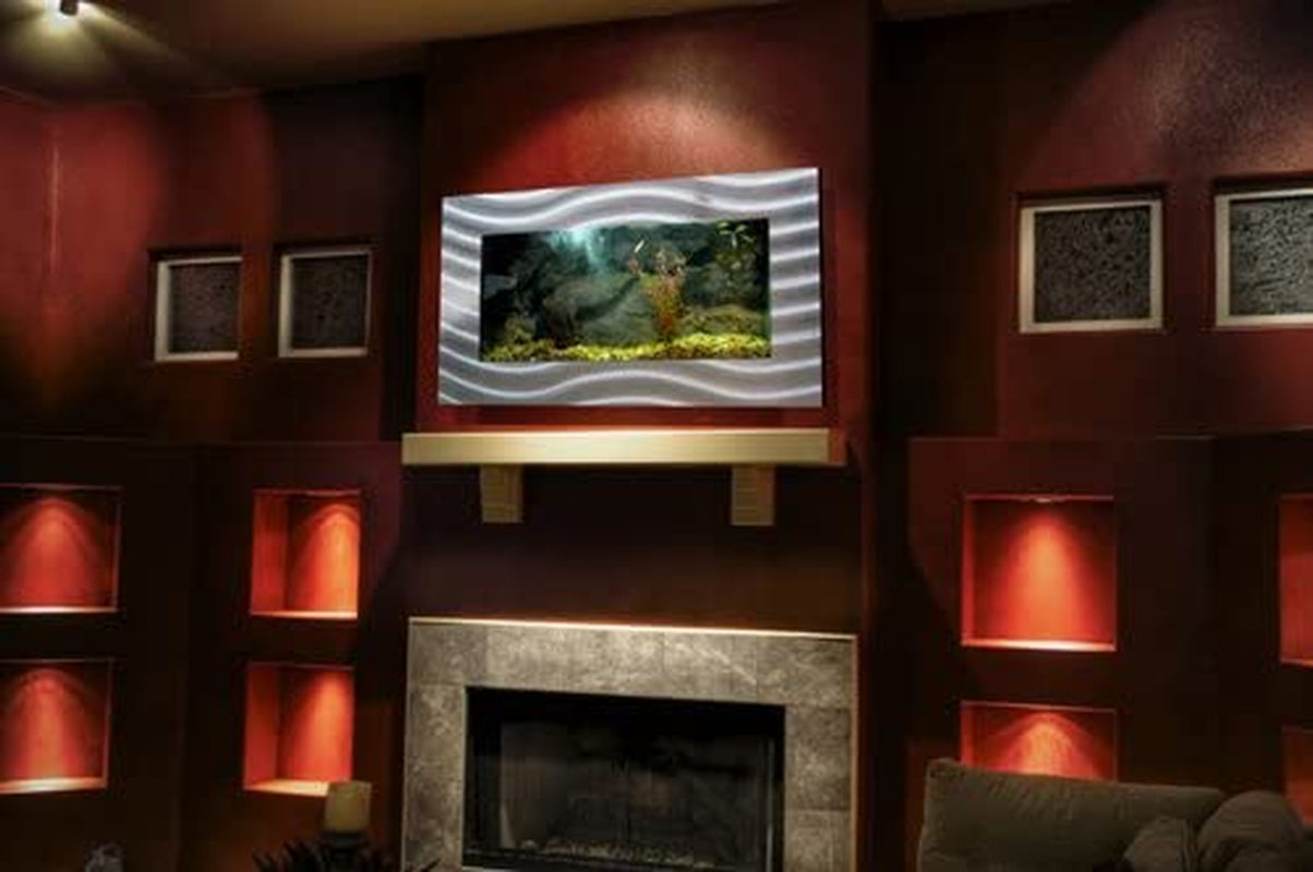 2.0 Wall Mounted Aquarium - Verticali Silver Stainless Steel