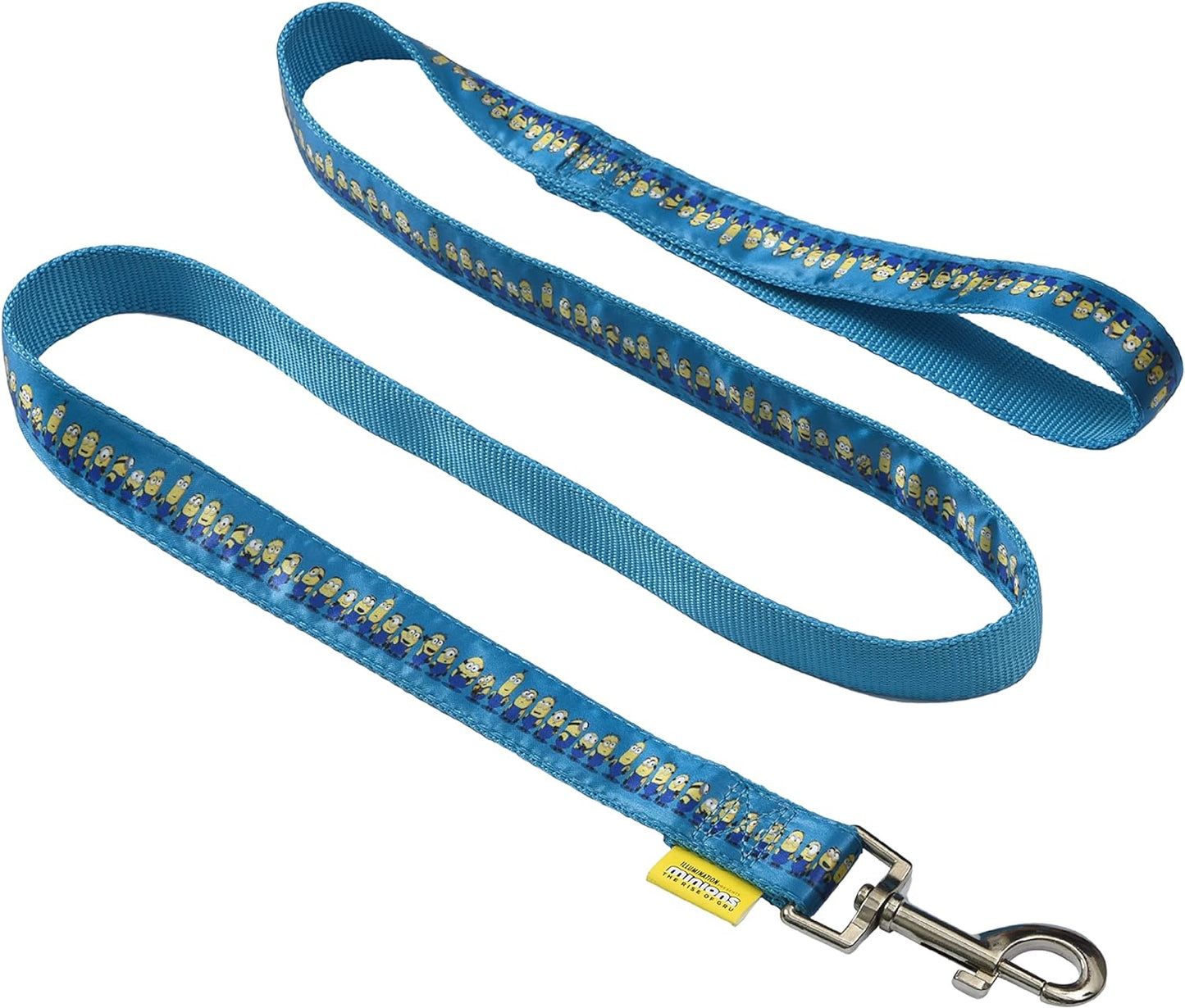 Dog Leash, 4Ft (48In) Blue and Yellow in a Row | Gifts for Fans and Their Pets | Officially Licensed Pet Product from Universal Studios