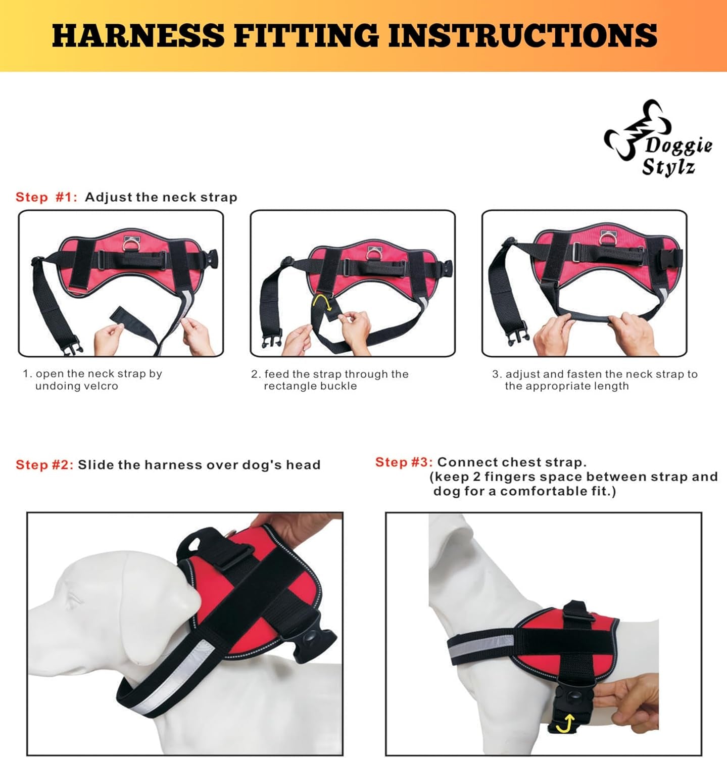 Service Dog in Training Vest - Adjustable No Pull Dog Harness with Patches. in Training Dog Vest for Service Dogs Small, Medium and Large Easy On/Off Dog in Training Harness for Service Dog Training