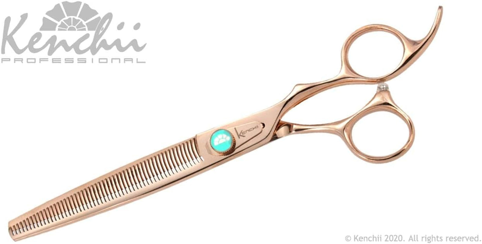 Rose Gold Deluxe Grooming Shears Great Grooming Shears for All Breeds (7.0" 3 Piece Set)