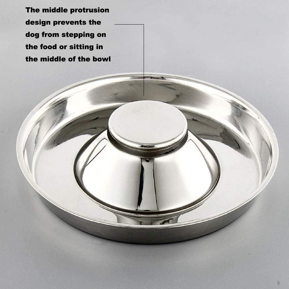 Stainless Steel Puppy Weaning Bowls,Cat Bowls for Food Water,Multiple Puppies Feeder Whelping Dishes,Litter Feeding Station Pans for Small Dogs Cats Eating at Same Time-Small Medium Large Size