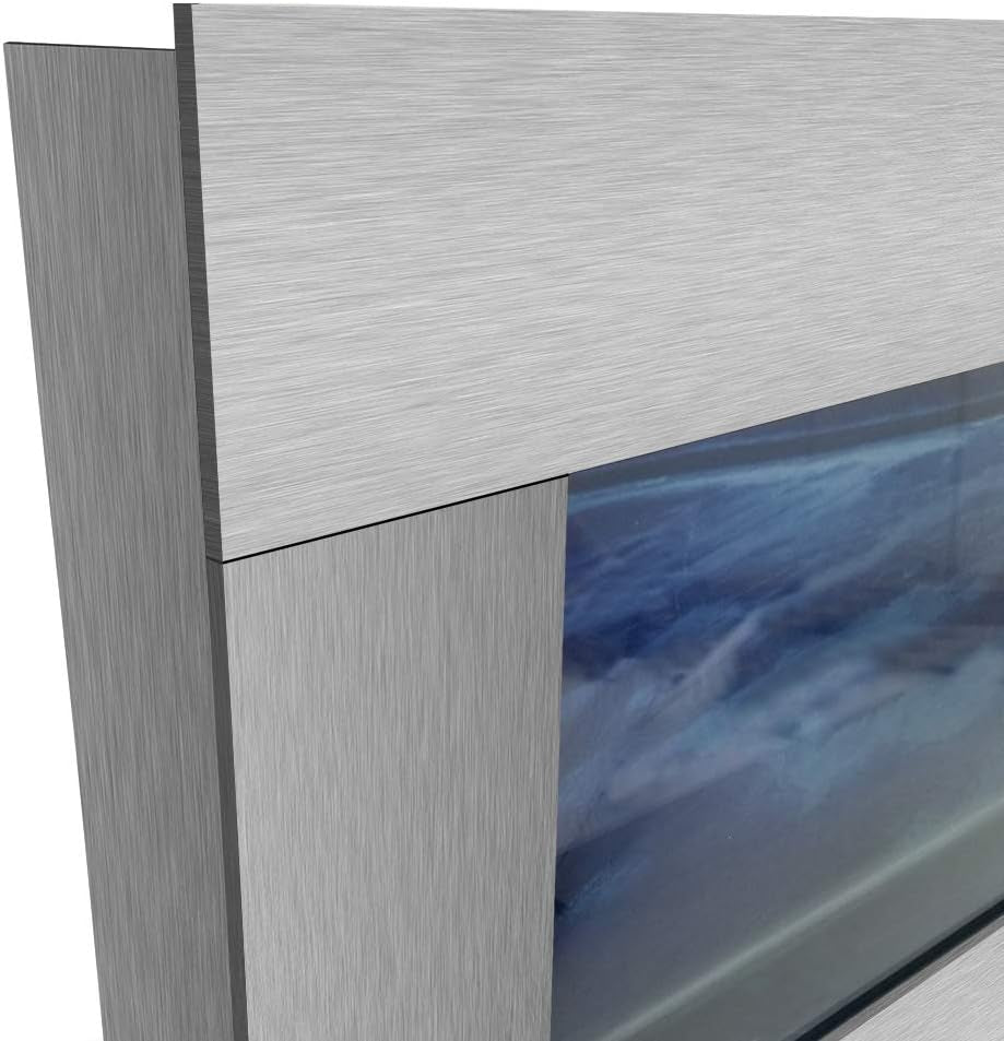 2.0 Wall Mounted Aquarium - Verticali Silver Stainless Steel