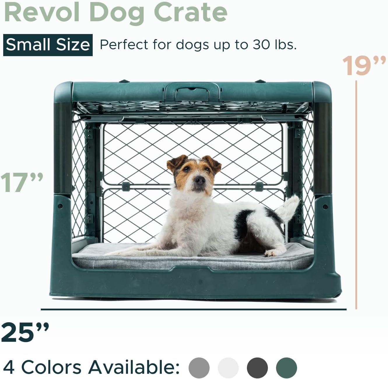 Revol Portable Dog Crate, Collapsible, Durable, Removable, 12.7Mm Gap, Suitable for Small Dogs and Puppies