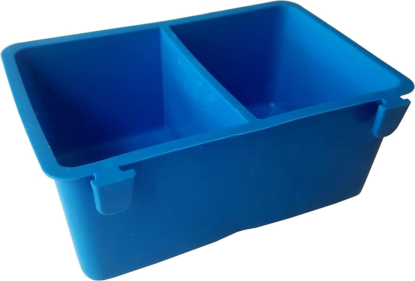 Cage Cups Divided 1 Pint (16 Oz) Hanging Feed & Water Cage Cups for Poultry Chicken Parrot Hamster (2)