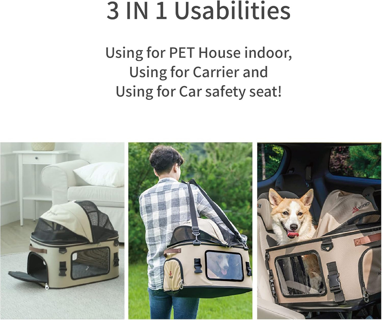 Premium Quality PET ISOFIX Safety Seat, Dogs Cats Booster Seat Waterproof Vehicle Pet Seat Small Medium Size Pet up to 55 Lbs (Burgundy)