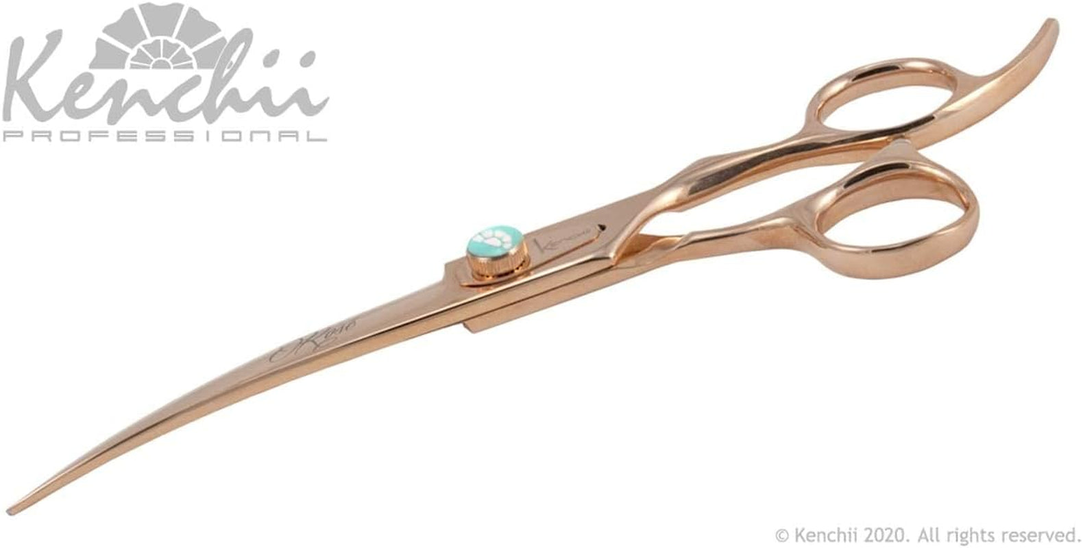 Rose Gold Deluxe Grooming Shears Great Grooming Shears for All Breeds (7.0" 3 Piece Set)