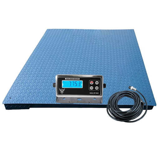 Industrial Floor Scale,Accurate Digital Pallet Scales with Indicator for Warehouse or Shipping Weighing,48”X72“/5000 X 0.5Lb…