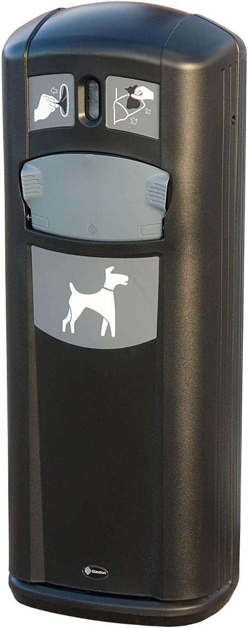 Retriever City Pet Waste Station (3 Colors) with Bag Dispenser & Ground Fixing Kit – 9 Gallon Dog Waste Disposal Station - Includes 1000 Dog Waste Pick up Bags (Black)