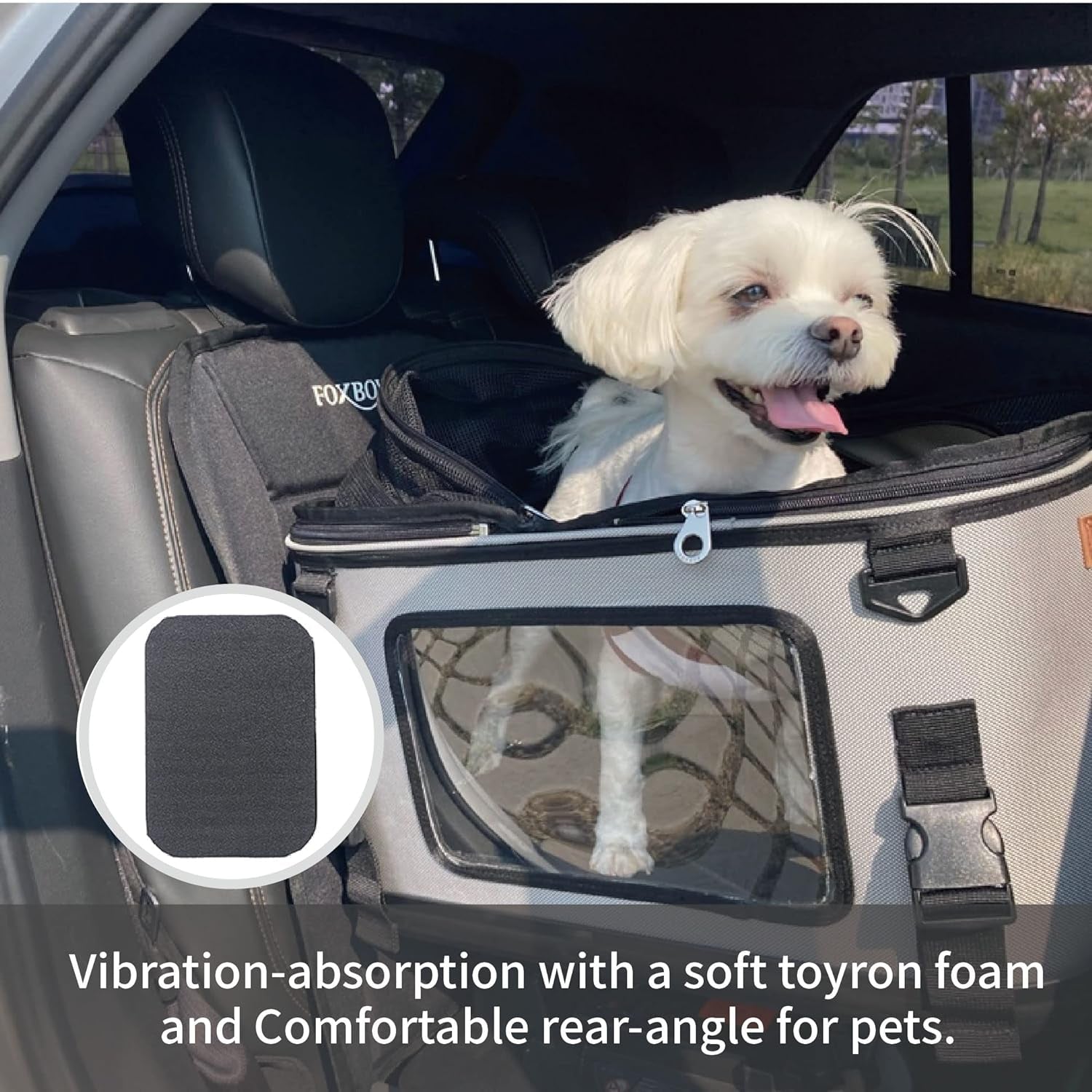Premium Quality PET ISOFIX Safety Seat, Dogs Cats Booster Seat Waterproof Vehicle Pet Seat Small Medium Size Pet up to 55 Lbs (Burgundy)