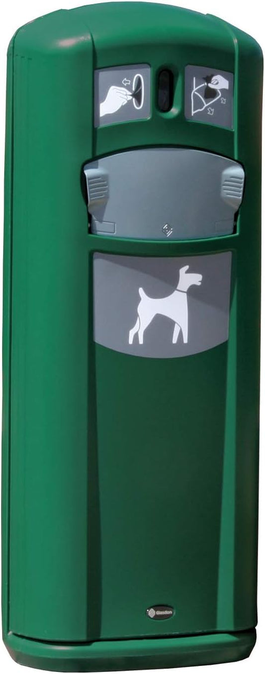 Retriever City Pet Waste Station (3 Colors) with Bag Dispenser & Ground Fixing Kit – 9 Gallon Dog Waste Disposal Station - Includes 1000 Dog Waste Pick up Bags (Deep Green)