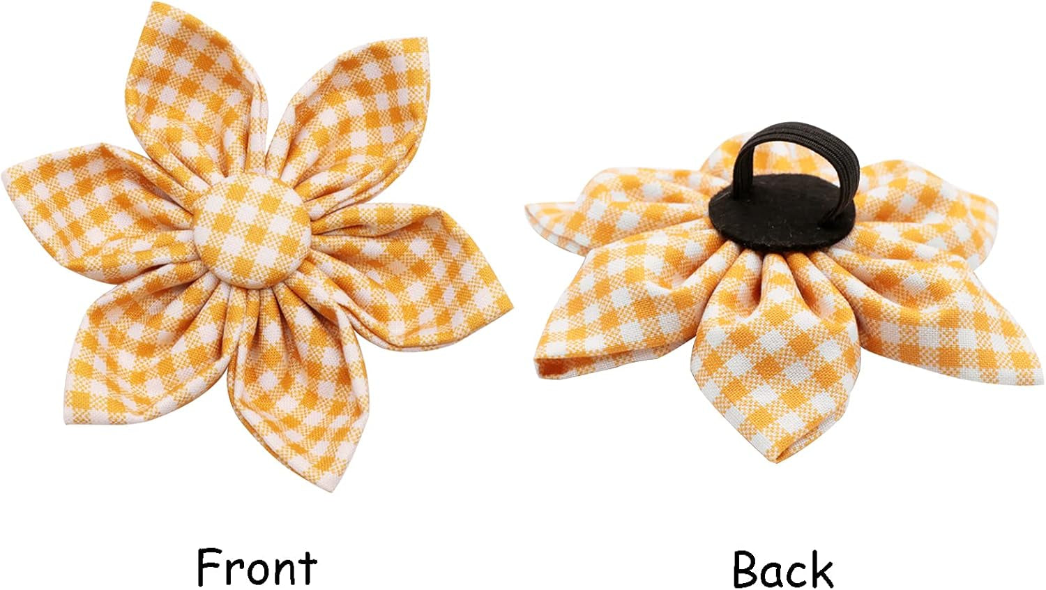 Dog Collar with Flower, Soft and Comfortable, Adjustable Collar for Large Dogs Girl, Neck 16-24 Inches